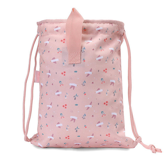 Mochila Saco Tela Blossom Birds Tutete