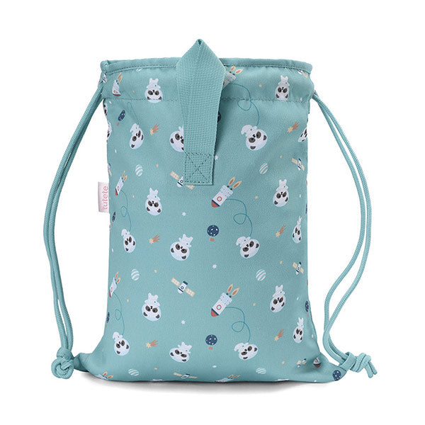 Mochila Saco Tela Pandas In Space Tutete