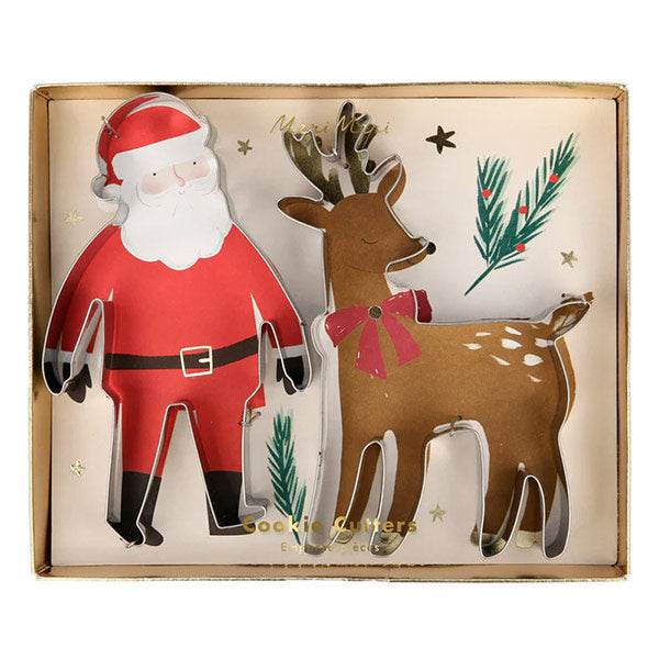 Moldes Para Galletas De Papá Noel Y Reno Meri Meri
