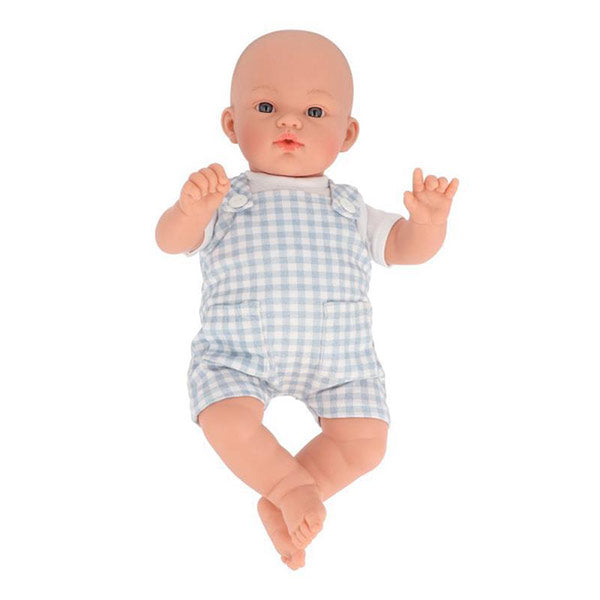 Muñeco Mateo con Peto Vichy Azul