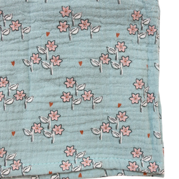 Muselina Floral Azul A La Cueillette 70x70 cm