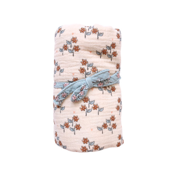 Muselina Floral Crudo A La Cueillette 120x120 cm