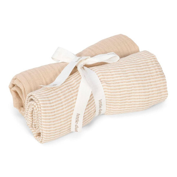 Muselinas 70x70 Puro Beige Suave Little Dutch