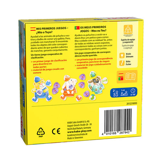 Mis Primeros Juegos To Go ¿Mío o tuyo? Haba