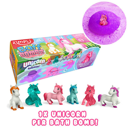 Pack 3 Bombas Baño Surprise Unicornios