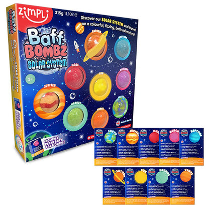 Pack 9 Bombas Baño Planetas Sistema Solar