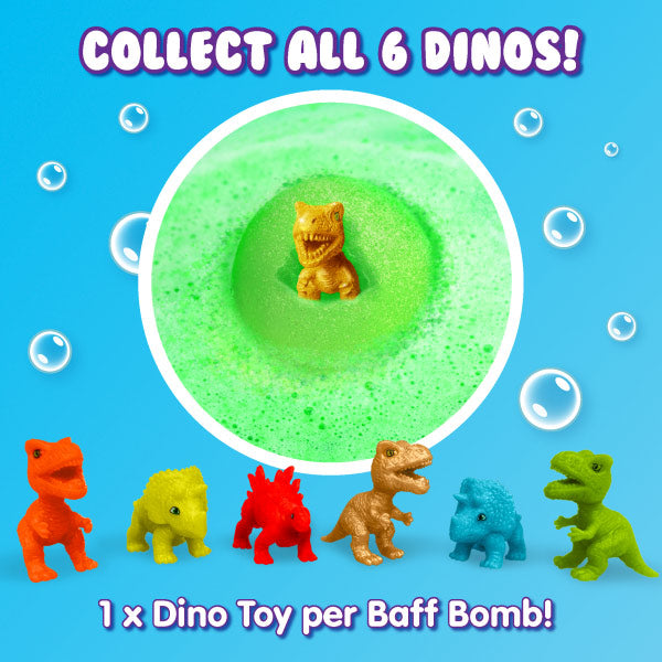 Pack 6 Bombas Baño Sorpresa Dinos Zimpli