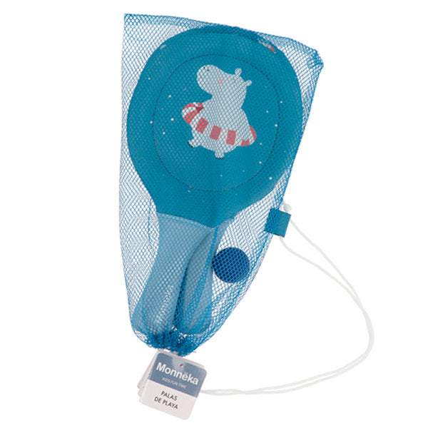 Palas Playa Neopreno Hippos con Pelota Monneka