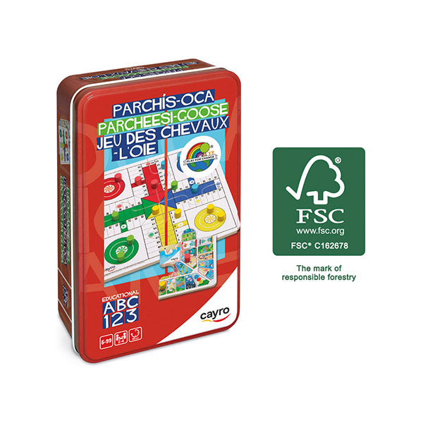 Parchís Oca Caja Metal