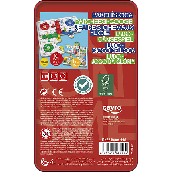 Parchís Oca Caja Metal