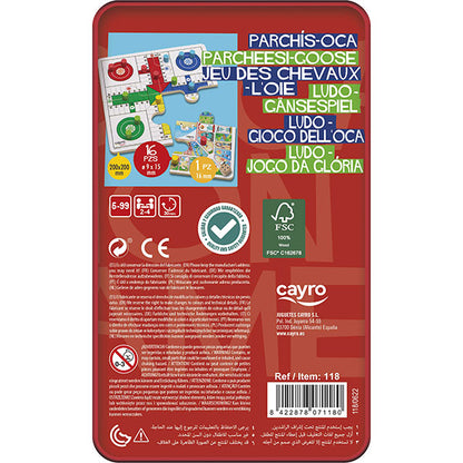 Parchís Oca Caja Metal