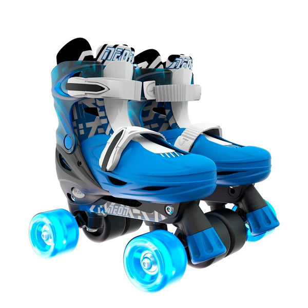 Patines Combo 2 en 1 Neón Goteki Azul Tallas 30-33 Yvolution