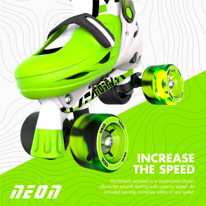 Patines Combo 2 en 1 Neón Goteki Verde Tallas 30-33 Yvolution