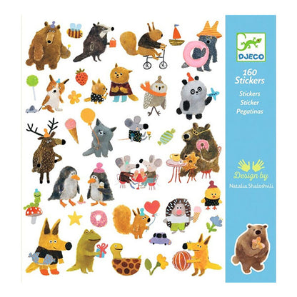 Pegatinas Amiguitos Suaves y Peludos Djeco
