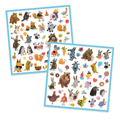 Pegatinas Amiguitos Suaves y Peludos Djeco