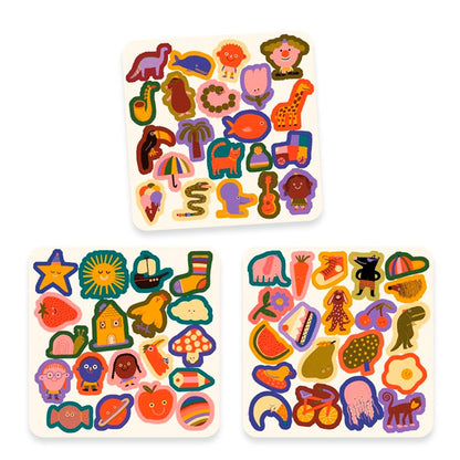Pegatinas Bebés 60 Pegatinas Fieltro Los Divertidos Djeco