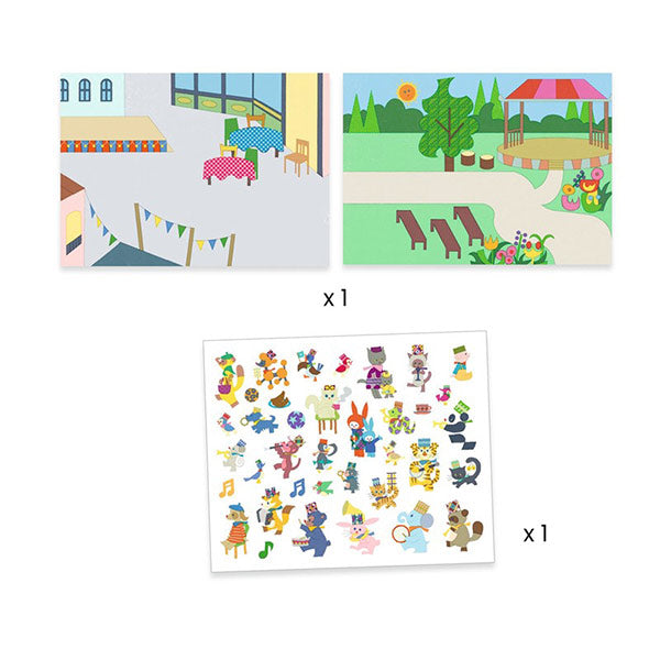 Pegatinas Reutilizables Charanga Djeco