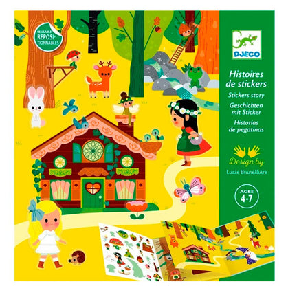 Pegatinas Reutilizables Cuentos El Bosque Mágico Djeco