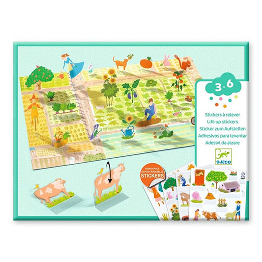Pegatinas Reutilizables Granja Djeco