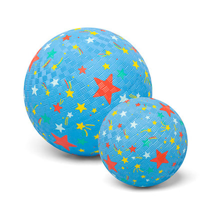 Pelota Caucho Natural Estrellas Fugaces 13 Cm