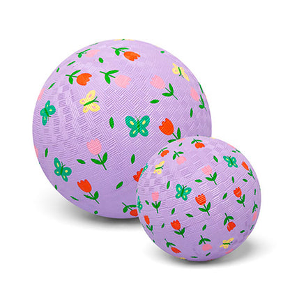 Pelota Caucho Natural Mariposas 18 Cm