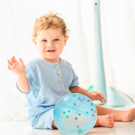 Pelota Sensorial Arcoíris Con Pelotas Mini Interior