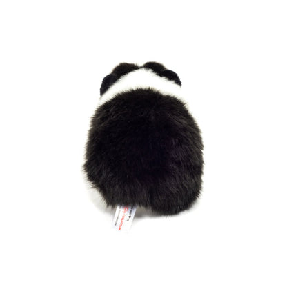 Peluche Conejillo De Indias Blanco y Negro 20 cm