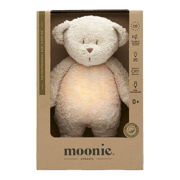 Peluche Oso Moonie Luz Y Sonido Orgánico 2.0 Sand