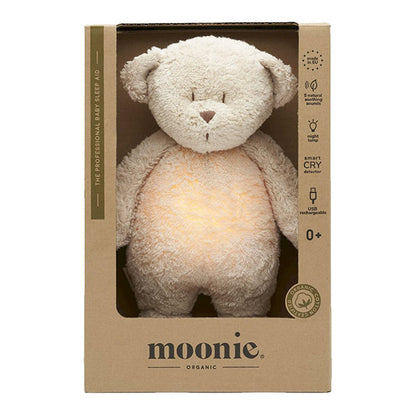 Peluche Oso Moonie Luz Y Sonido Orgánico 2.0 Sand