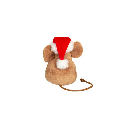 Peluche Ratón Con Árbol Navidad 11 cm