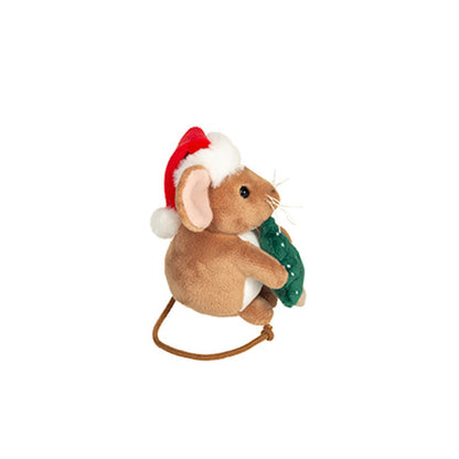 Peluche Ratón Con Árbol Navidad 11 cm