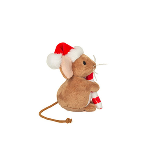 Peluche Ratón Con Bastón Caramelo 11 cm