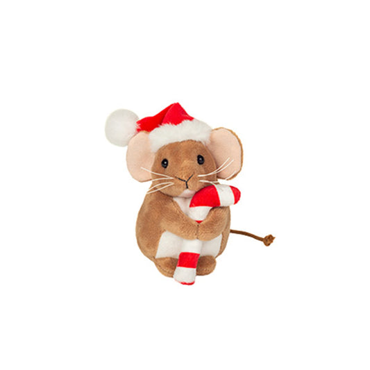 Peluche Ratón Con Bastón Caramelo 11 cm