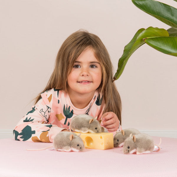 Peluche Ratón Gris 9 cm