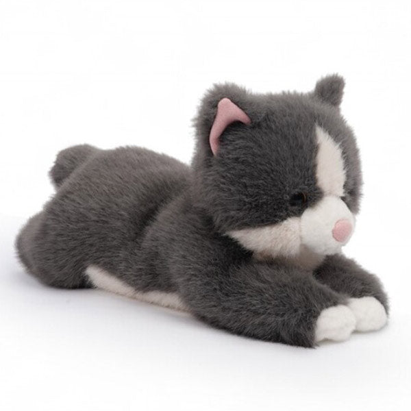 Peluche Tu Amigo Misty El Gato Gris Tumbado