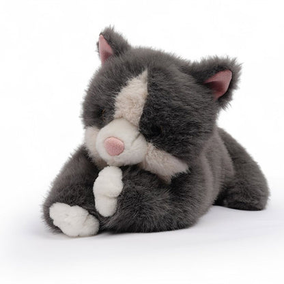 Peluche Tu Amigo Misty El Gato Gris Tumbado