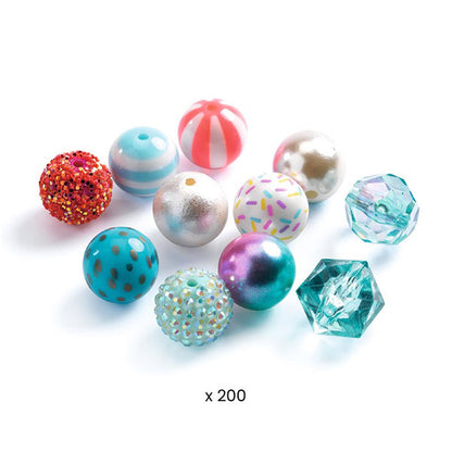 Perlas Burbuja Plateadas Djeco