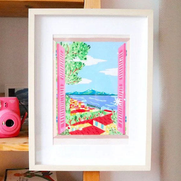 Pintar Por Números Fenêtre ouverte sur Naples