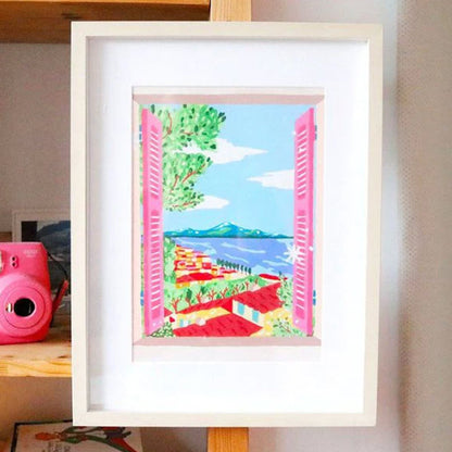 Pintar Por Números Fenêtre ouverte sur Naples