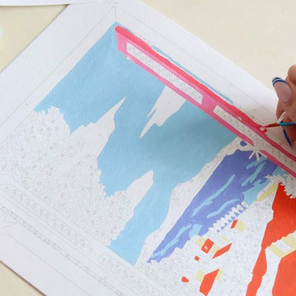 Pintar Por Números Fenêtre ouverte sur Naples