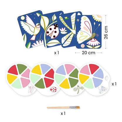 Pintura Con Paleta Los Bichitos Djeco