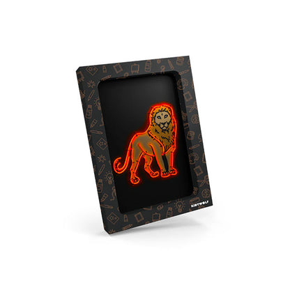 Kit Decoración Pared Iluminada KidyNeon Naranja Kidywolf