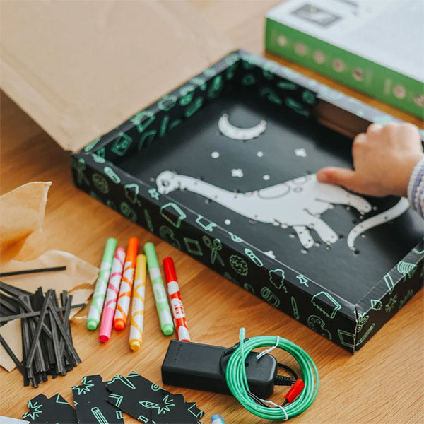 Kit Decoración Pared Iluminada KidyNeon Verde Kidywolf
