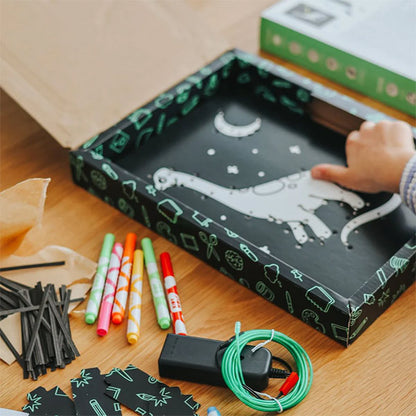 Kit Decoración Pared Iluminada KidyNeon Verde Kidywolf