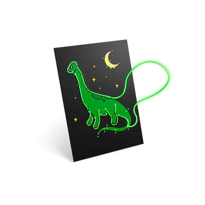 Kit Decoración Pared Iluminada KidyNeon Verde Kidywolf