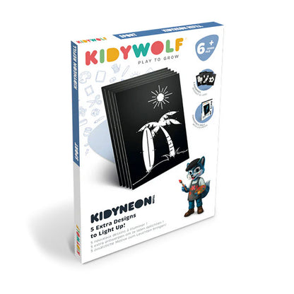 Plantillas Decoración Pared Iluminada KidyNeon Sport Kidywolf