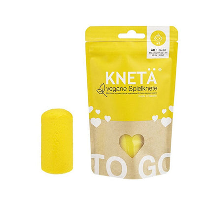 Plastilina Vegana Kneta Amarillo 100g Bolsa Cierre Zip
