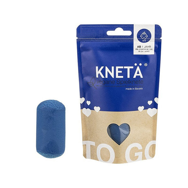 Plastilina Vegana Kneta Azul 100g Bolsa Cierre Zip