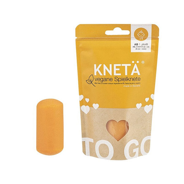 Plastilina Vegana Kneta Naranja 100g Bolsa Cierre Zip