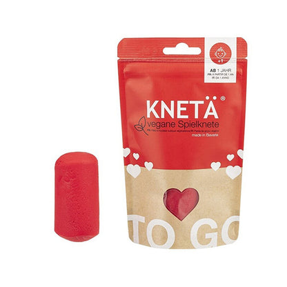 Plastilina Vegana Kneta Rojo 100g Bolsa Cierre Zip